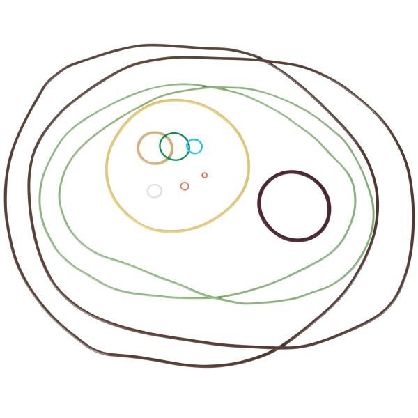 AS568 Standard Colors Elastic Nitrile Rubber O Rings Widely Used