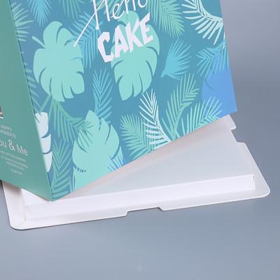 4 Inch Mousse Cake Kraft Paper Food Takeaway Boxes Thickened Open Window