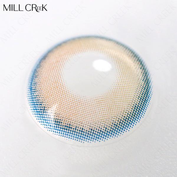 Заход солнца сахара KSSEYE половинный красит контактные линзы глаза Брауна серого цвета 14.2mm