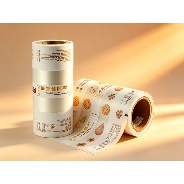 Custom Matte Finish Bread Packaging Rollstock Film | High Barrier Food Grade Laminated Roll Film for Bakery Bread & Pastry Automatic Packing