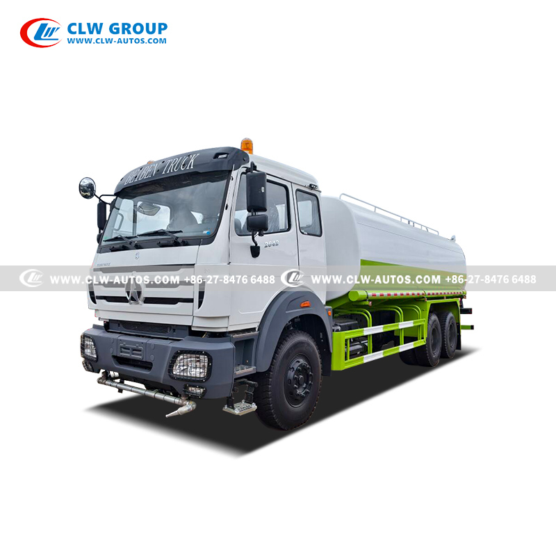 Beiben 6x4 20,000L Water Sprinkler Truck with WEICHAI 280-420HP Engine and Multi-Function Spraying System