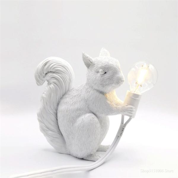 Nordic Designer Cute Animal Night Lights Creative Squirrel Table Lamp(WH-MTB-274)