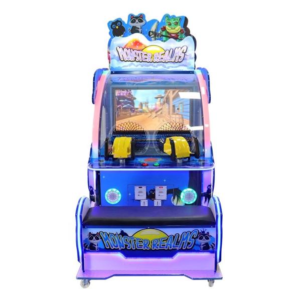 High Revenue Arcade Ticket Machine , Ball Shooting Monster Realms Kids Arcade Machine
