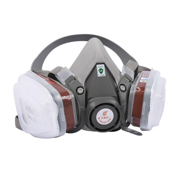 Gas mask painting, decoration, dust-proof, double filter box, head half mask, full cover