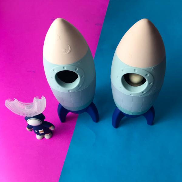 Silicone Baby Rocket Toy Teeth Brush Decoration Customized Color