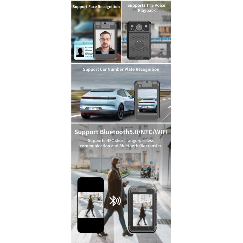 Wholesale 4G Noise Reduction Body Worn Camera with EIS CMOS Camera IP68 Waterproof Night Vision Portable Mini Camera for Record