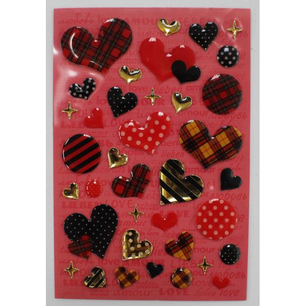 Фасонируйте стикеры эпоксидной смолы леопарда сформированные сердцем для сумок/сотового телефона 80 кс 120мм