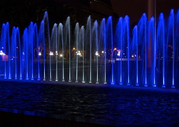 Chinese Large Music Dancing Fountain Show Swing Dancing Water Feature Long Lifetime