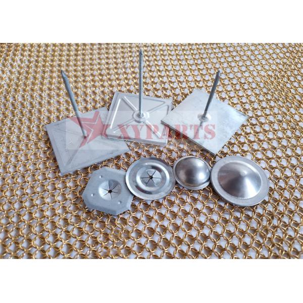 Rock Wool Self Stick Insulation Pins 50mm Suqare Double PE Foam Base