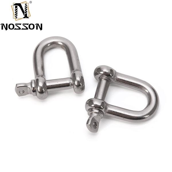 Marine Hardware Hot Forged D Shackle Stainless Steel Heavy Bow Load Clamp for Chain Rope Industrial Application