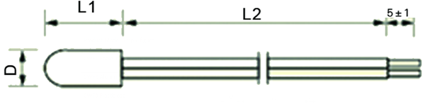 CWF5 Brass Thread Water NTC Temperature Sensor 200KOHM For Testing Temperature Change of Water Tank