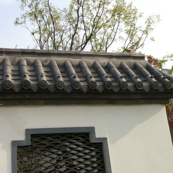 20*20cm Carreaux de toit bon marché de style ancien chinois en argile carreaux plats panneau carreaux auvents carreaux pour la maison chinoise