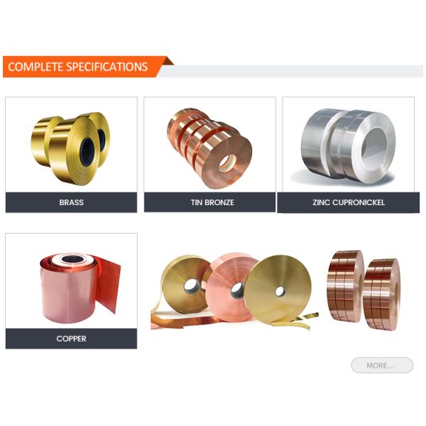 0.25*1000mm 0.3*1250mm Pure Copper Coil / Pure Copper Foil Customized