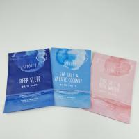 Bolsa de plástico con cremallera impresa a medida de sal de baño, exfoliante para el cuerpo, bolsillo de pie