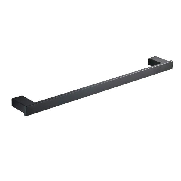 Single Towel Rail &Hand Towel Rail 83208-Square Black&Stainless steel304&Bathroom Accessories&Sanitary Hardware
