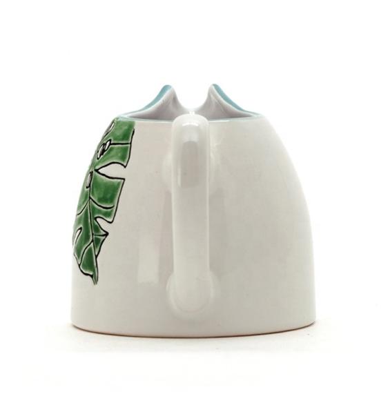 Pottery Cream And Sugar Set Spring Summer 3d Silk Print With Handpainting Pattern