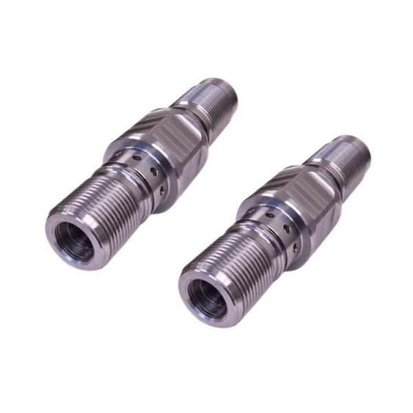 T6 Air Conditioning CNC Turned Components Anodizing Sandblast Ra0.4