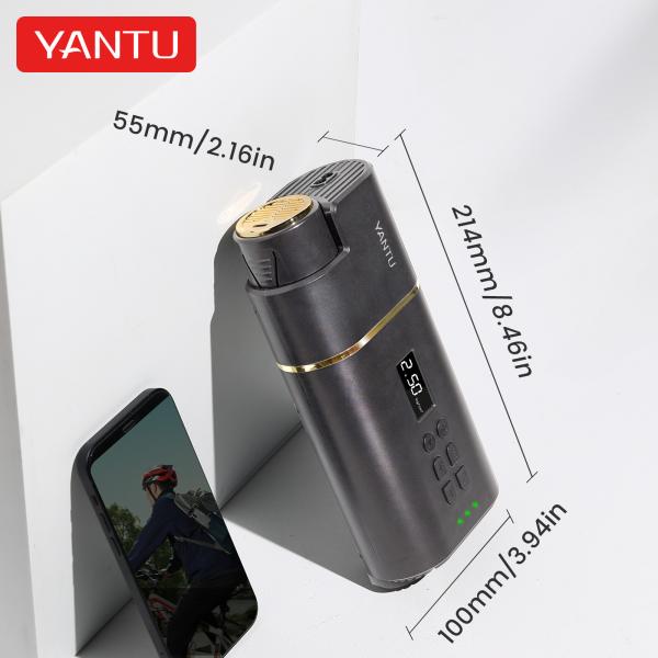 2000mAh*3 Battery YANTU A31 12v Cordless Portable Digital Tire Inflator for Universal Car Care
