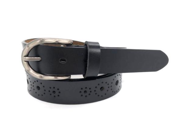 Handcraft Leather Fashion Ladies Belts With Alloy Pin Buckle Durable