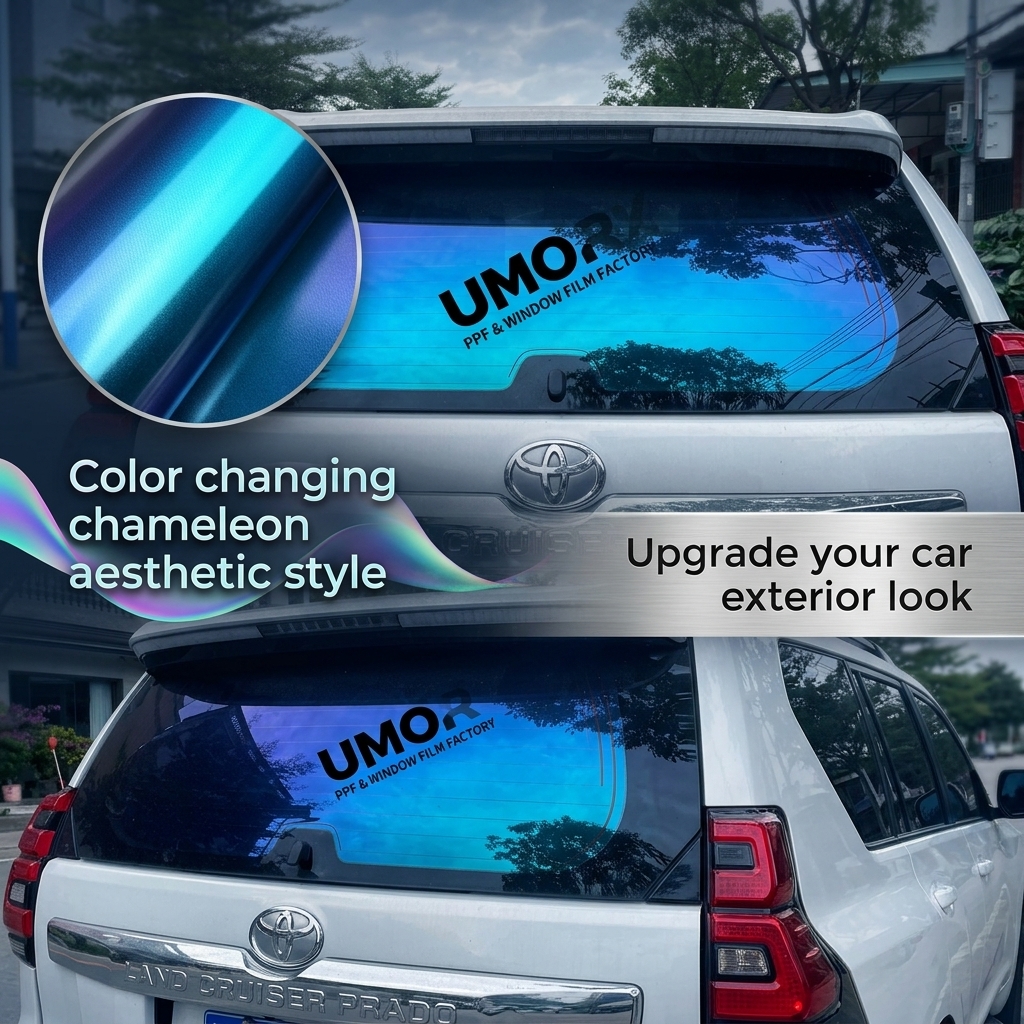 Car Accessories Chameleon Tint Film 2mil UV Protection Security Window Film