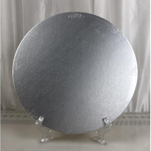 12'' Cake Cardboard Base Baking Tools Golden Siliver Finish With Pattern