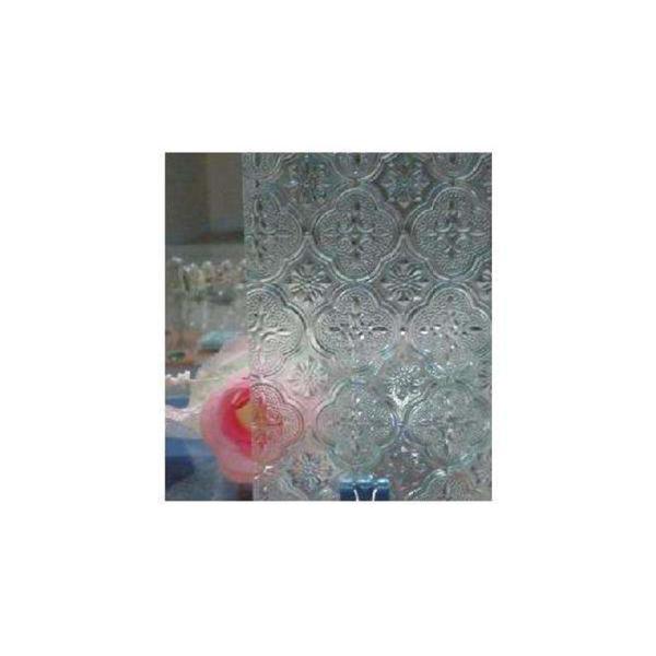 Various Color Decorative Patterned Glass 3mm 4mm 5mm 6mm Thickness Flora Glass