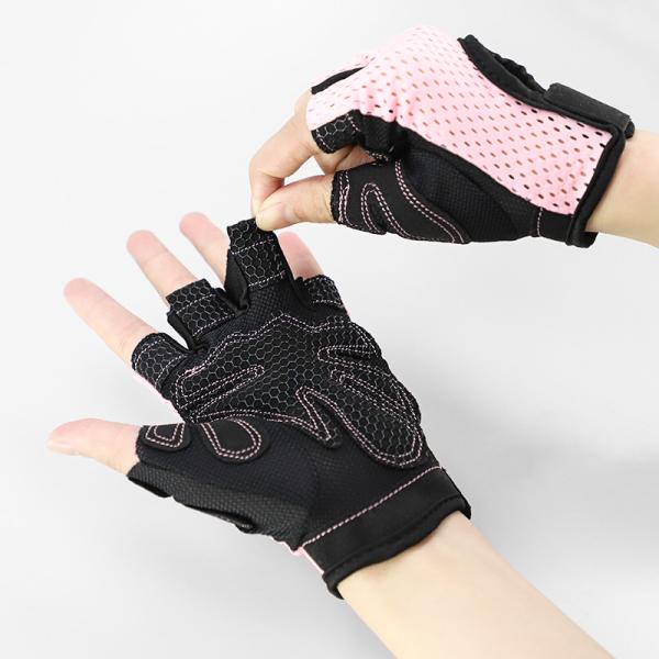 Non Slip Gym Fingerless Gloves Fitness Training Gloves Custom Weighted Workout Gym Gloves for Women