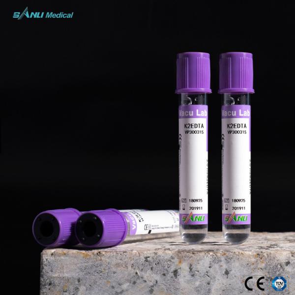 Vacuum Blood Collection  K2 EDTA Tubes 13x100mm