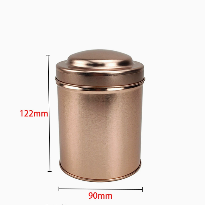 Food Candy Round Tea Leaves Tin Can for Coffee Bean