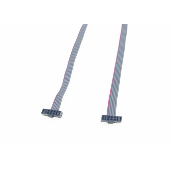 Double Row 1.27 mm Pitch Ribbon Cable , IDC 0.635mm Ribbon Connector Cable