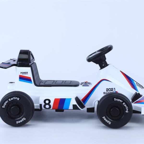 Crianças Elétricas Pedal Alimentado Ride On Go Kart Racer Car Toy Cartão Tamanho 71X50X24cm
