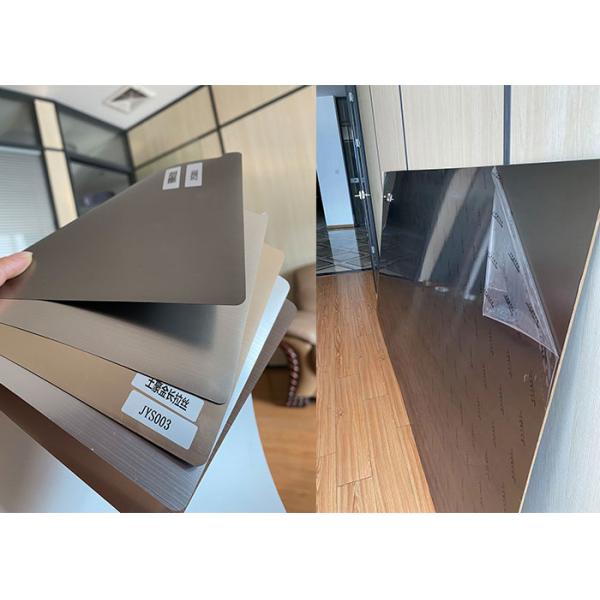 Aluminium Brushed PVC Self Adhesive Film For Profile Wrapping