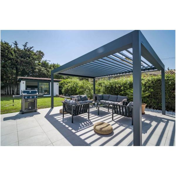 Внешний водонепроницаемый алюминиевый электрический выдвижные складываемые жалюзи тент перголы