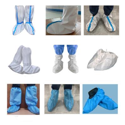Waterproof SF Disposable Shoes Cover Industrial Safety Boots Cover With Tie Strip