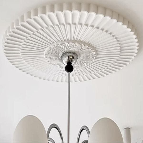 M-7100 Good Quality Quick Installation Indoor Decoration Pu Golden Silver Antique Decorative Medallions