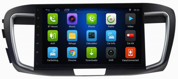 Ouchuangbo car video multimedia player android 8.1 for Honda Accord 9 (2.0 Low) with gps navigation  MP3 MP4 SWC