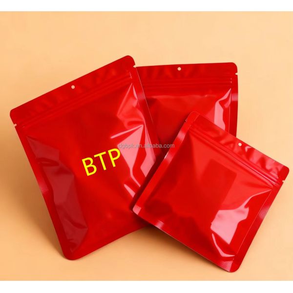 MOQ 100 Sample Packet Plastic Bag Custom Three Side Seal Flat Mini Packaging Bag with Zipper for Small Business