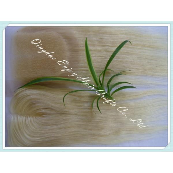 Lace top closure 4''x4'' ,malaysian virgin hair 613# color straight 10''-24''length