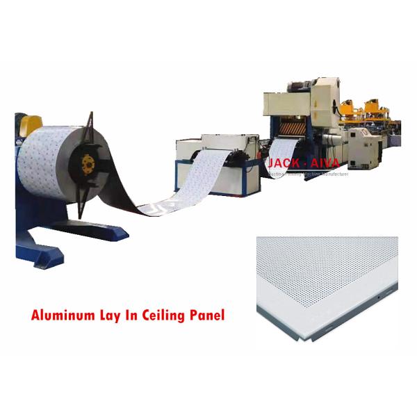 Aluminum Ceiling Panel Machine Lay In Ceiling Tile Production Line 2.2KW
