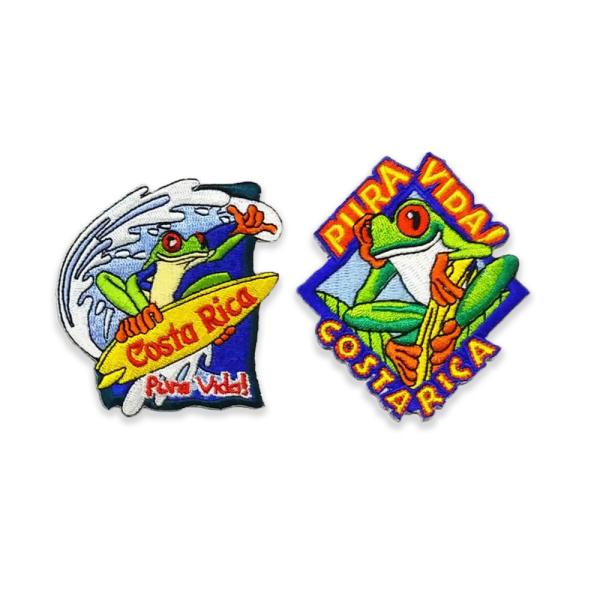 Chenille Embroidered Logo Patches For Hats 3.5'' Height Polyester Material