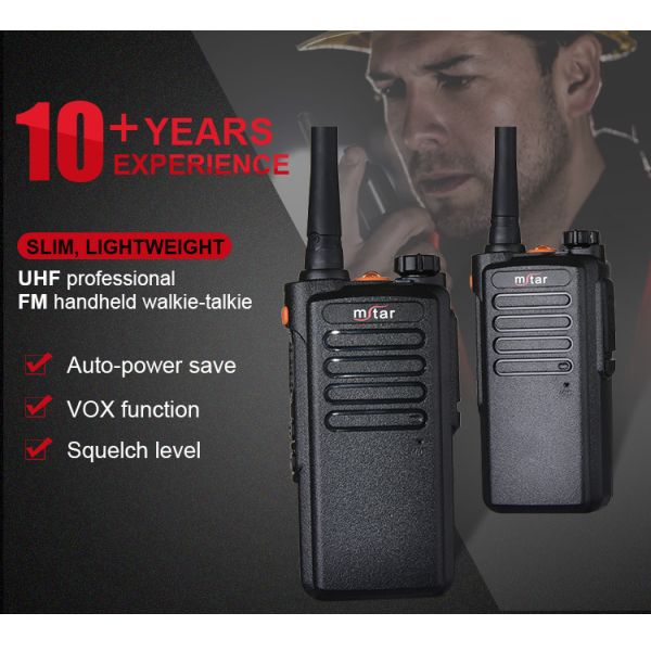 MSTAR T-UV3D Handheld Two-Way Radio Long Range DMR Encrypted with HD Voice Processing FM