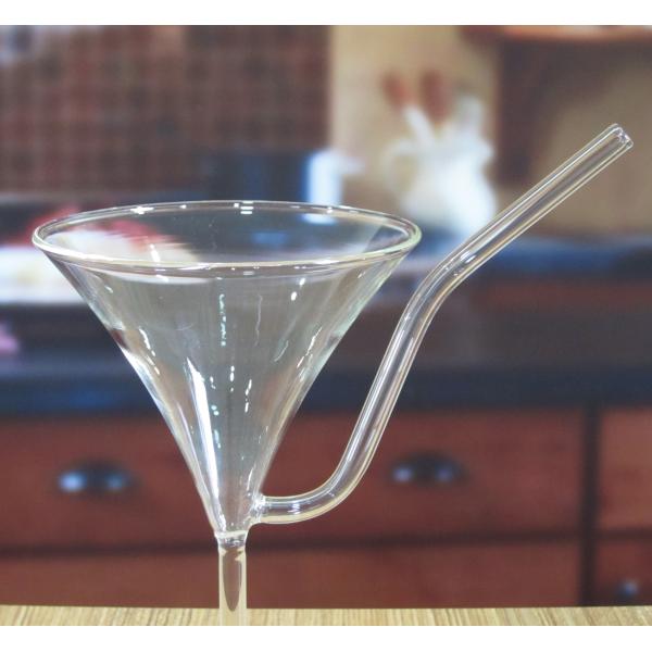 Стекла коктейля боросиликата винтажные с соломой