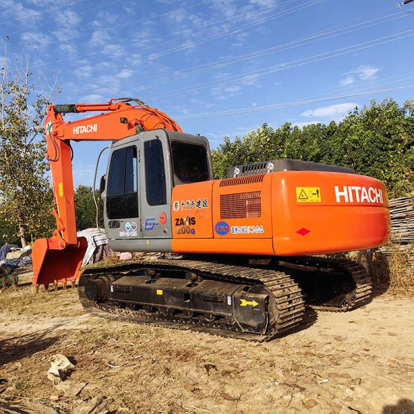 ZX200-3G Used Hitachi Excavators Original ISUZU Engine 0.9m3 Bucket Capacity 110KW