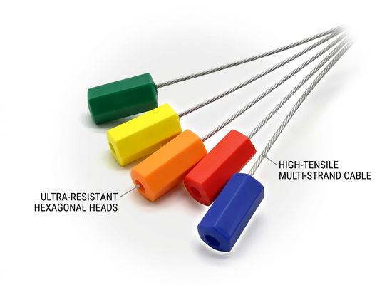 1.5mm Adjustable Steel Cable Security Seal Locking Hasp Container Door Cargo Logistics for Tamper Evident Sealing