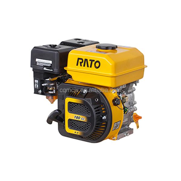 4 Stroke Rato R180 5hp Gasoline Mechanical Engine Horizontal Shaft Engine for Gasoline