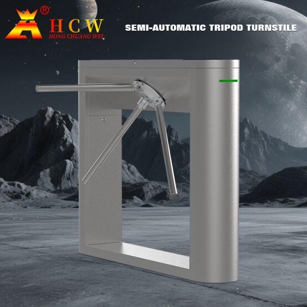 HCW Durable Barrier Turnstile Gate with 550mm Passage Width 100W Rated Power and 20~30 People/Minute Traffic Speed for Access Control