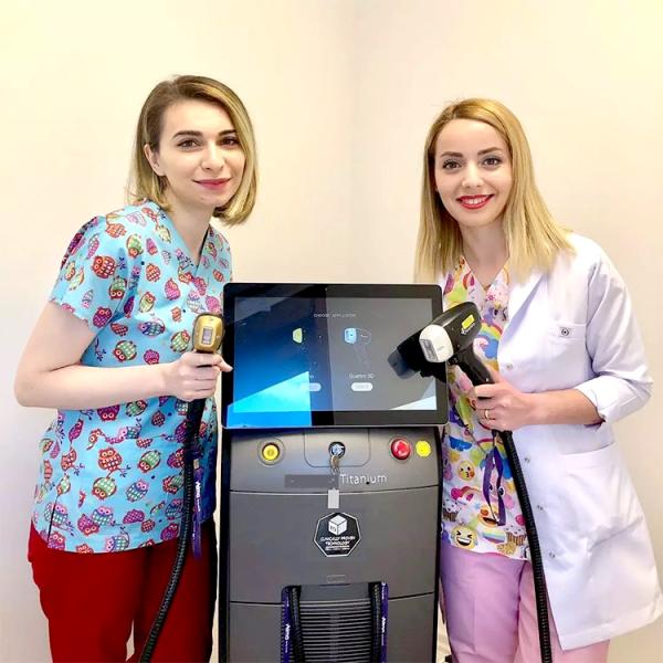 Medical Aesthetics Titanium Ice Laser Soprano Hair Removal Machine With Advanced Cooling System