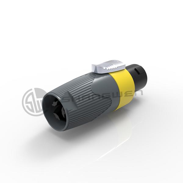 Audio Signal Loudspeaker Connector Female Plug 4 Pin Plastic Connector