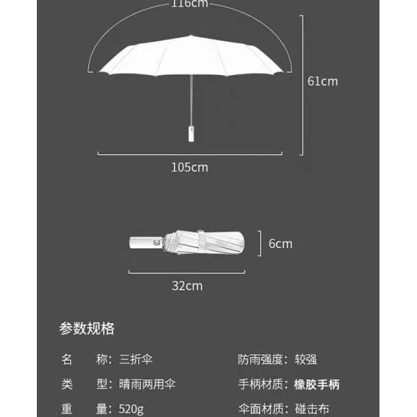 Personalized Logo Printed Automatic Umbrella All in 1 Windproof Umbrella