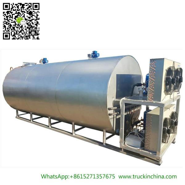 Stainless steel Milk Cooling Tank Body For Lorry Trucks 8CBM- 25CBM